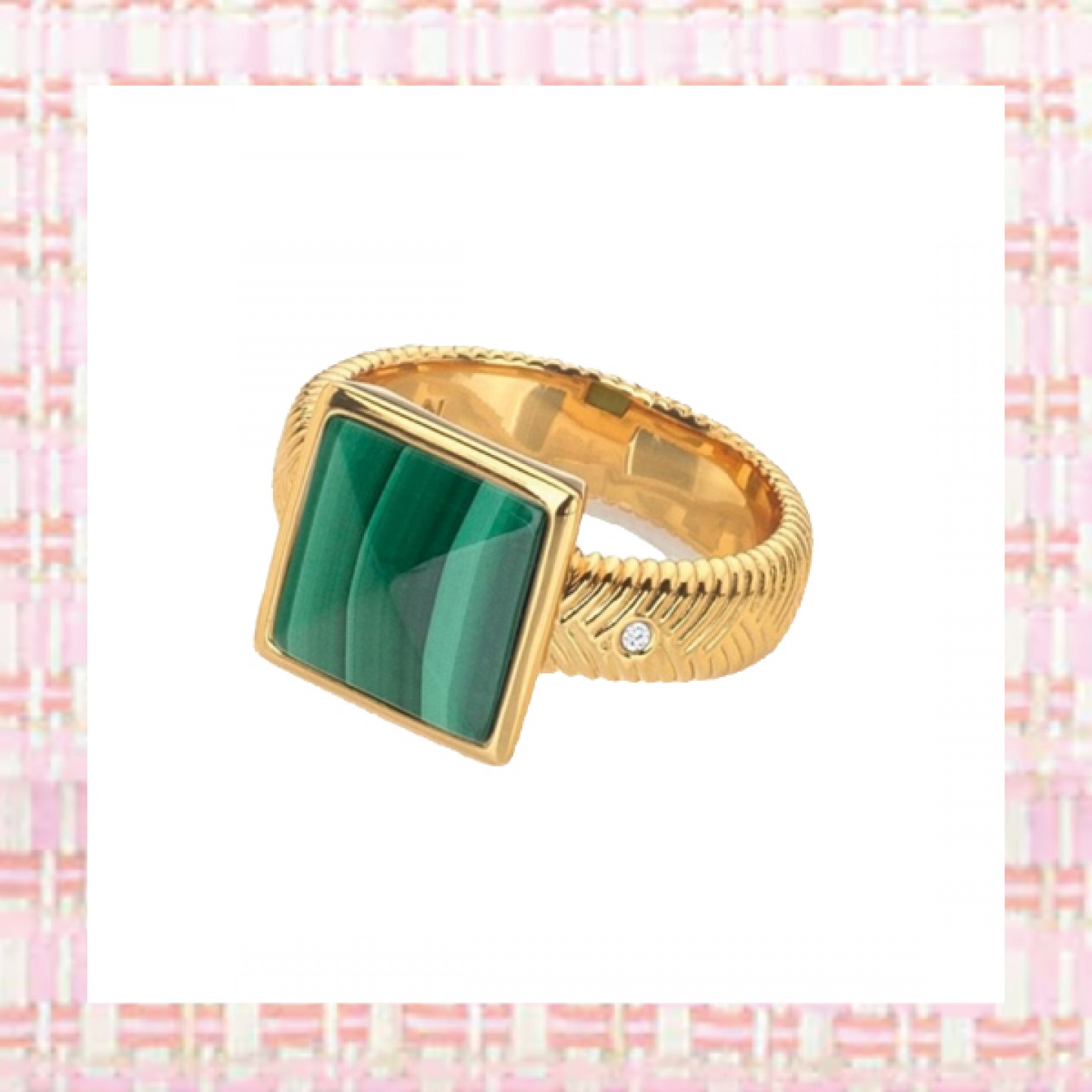 Malachite ring
