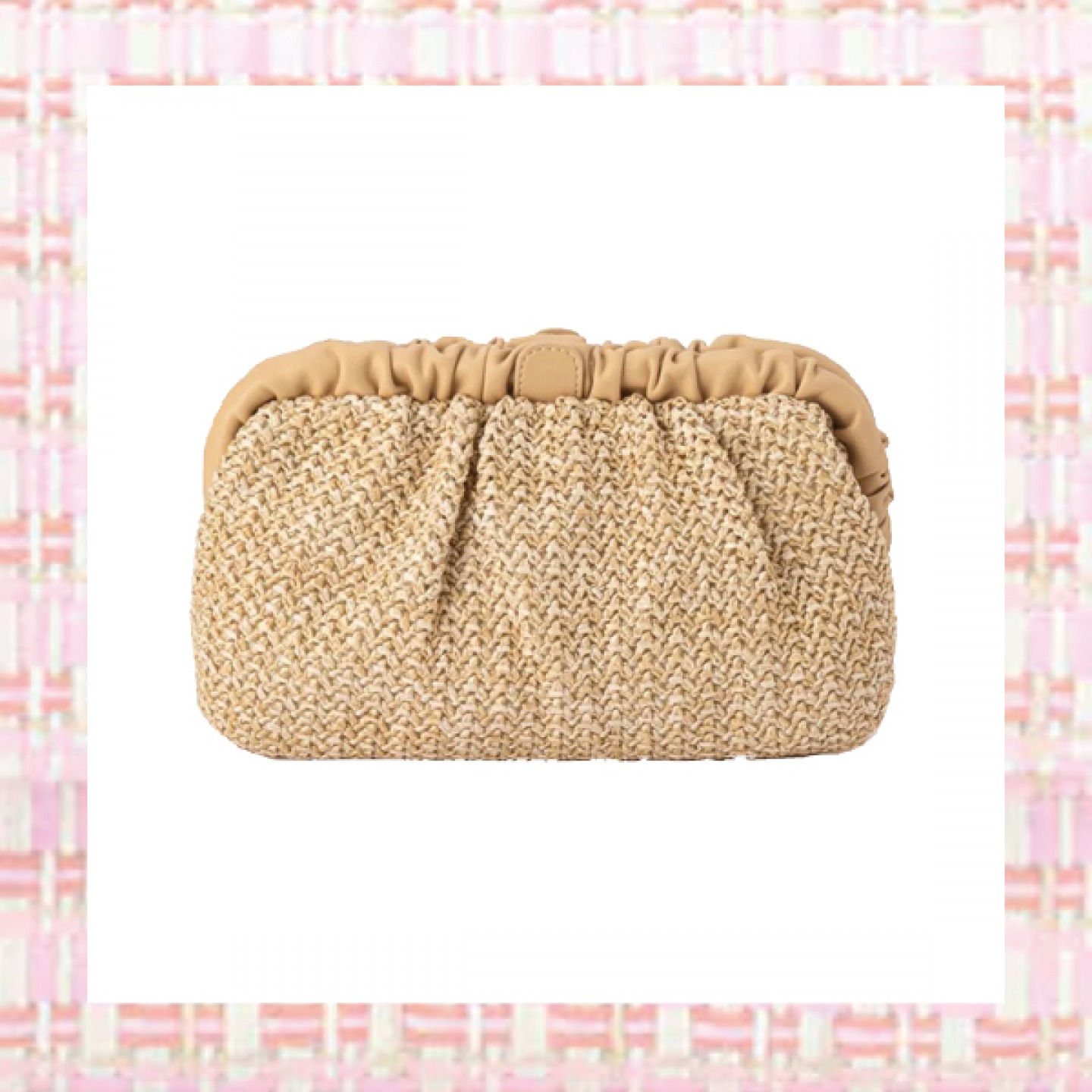 Amalia woven clutch