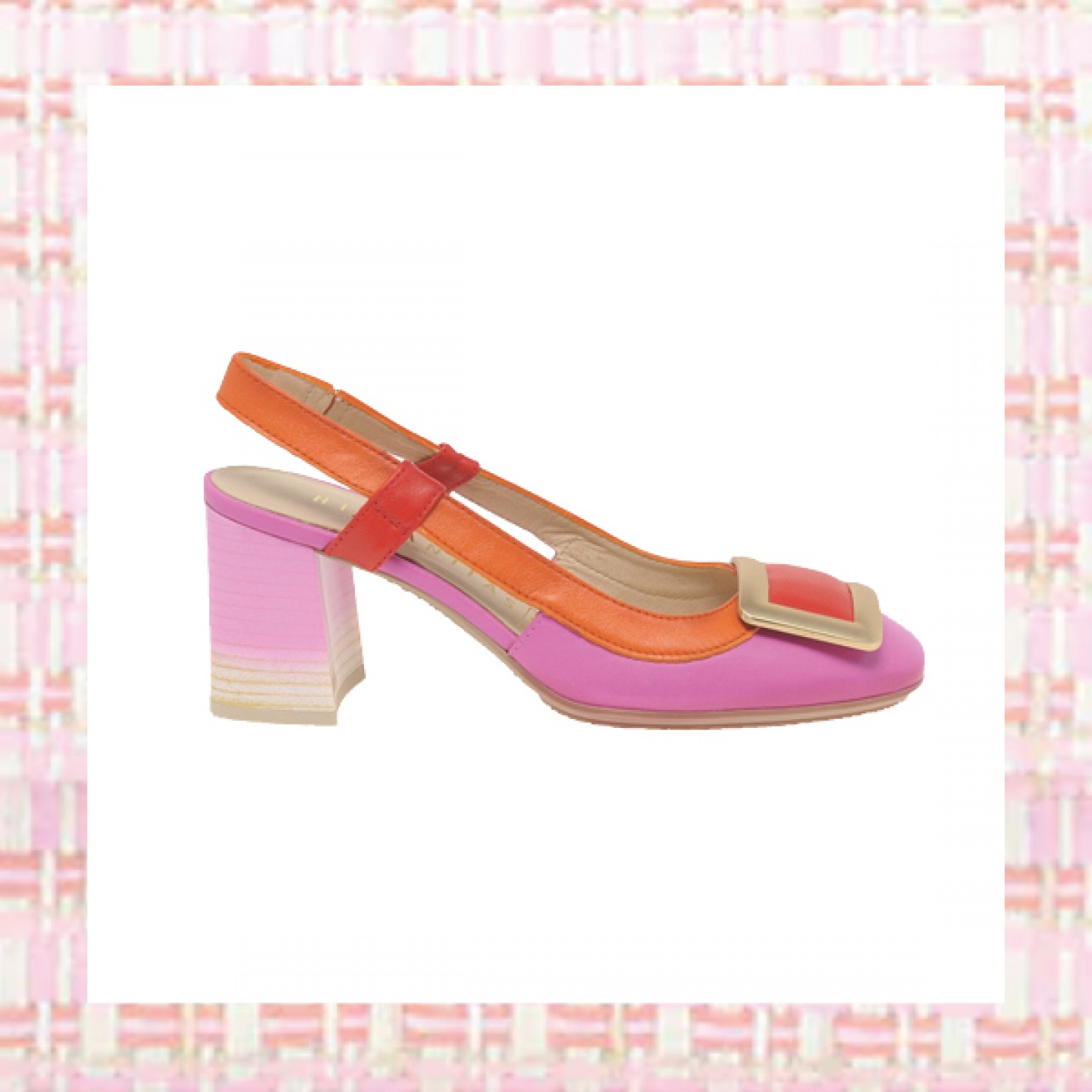 Two-tone court shoes