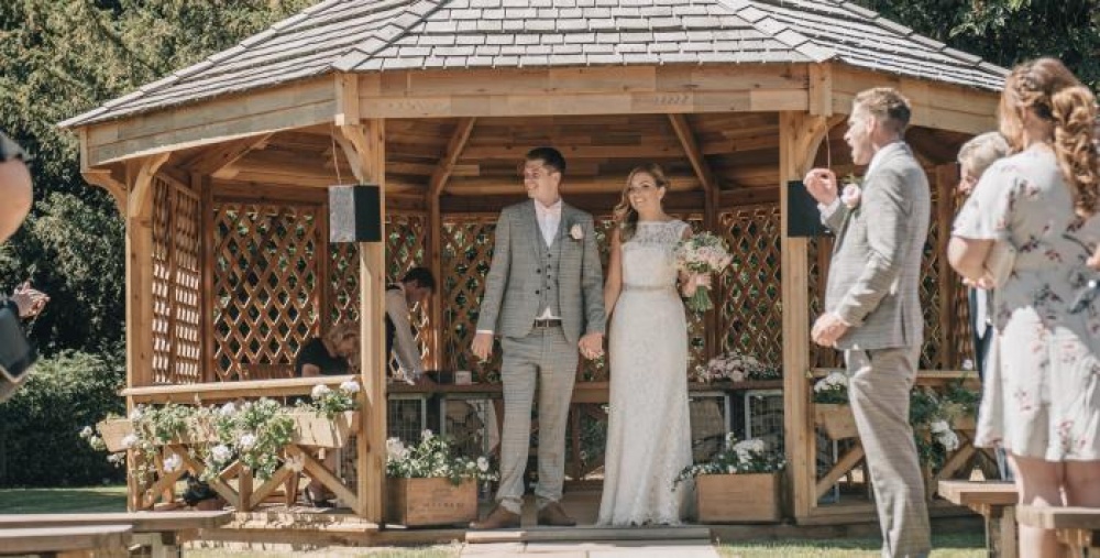 Newlywed couple