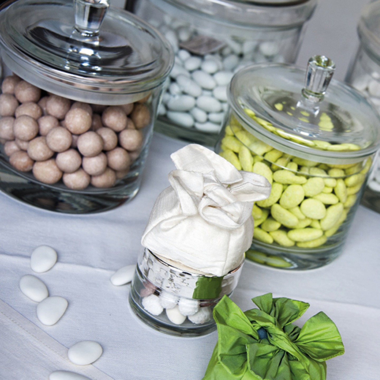 sweets in glass jars