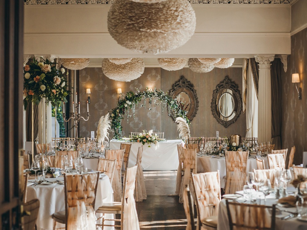 Room set for Wedding Breakfast