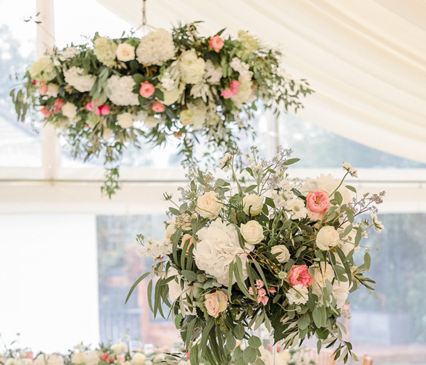 Hanging floral display