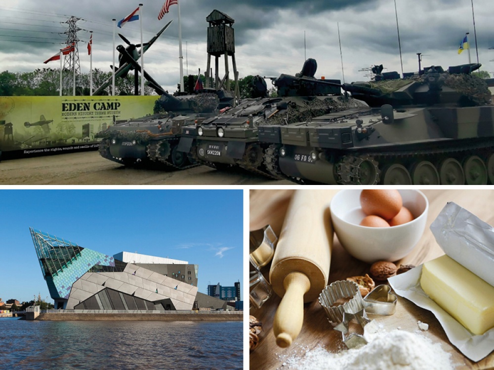 Tanks at Eden Camp, The Deep exterior shot, Cooking ingredients and equipment