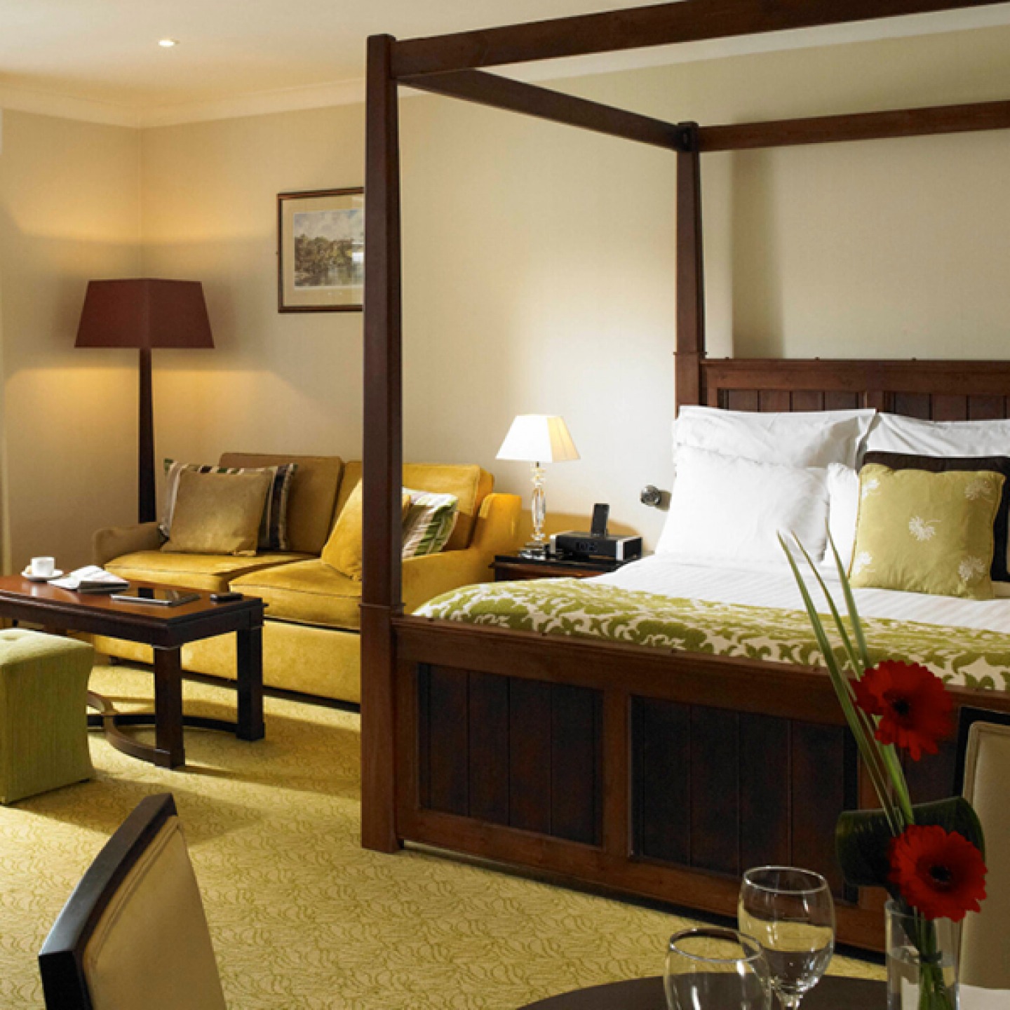 Guest room at Hollins Hall Hotel, Golf & Country Club
