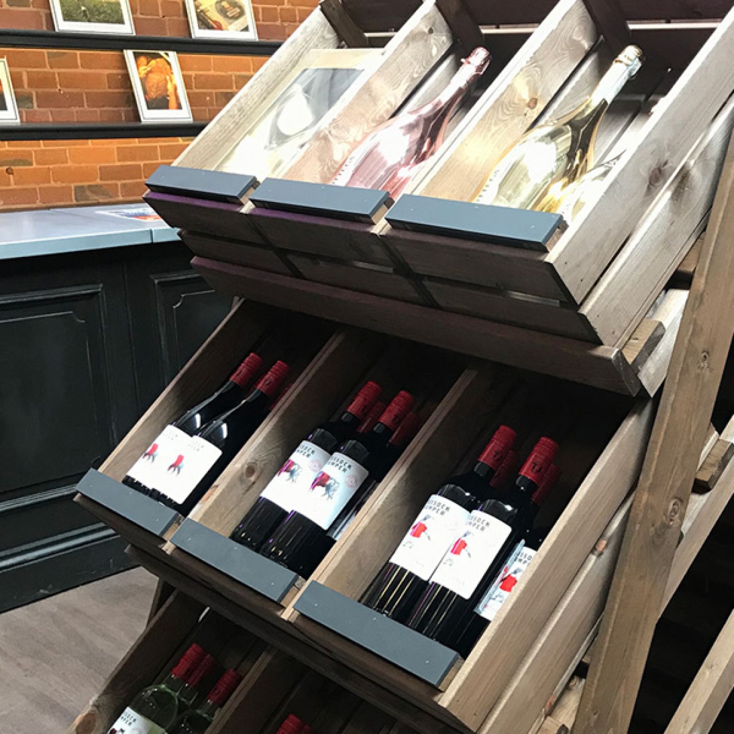 Winefor sale in crates at Barber & Bennett
