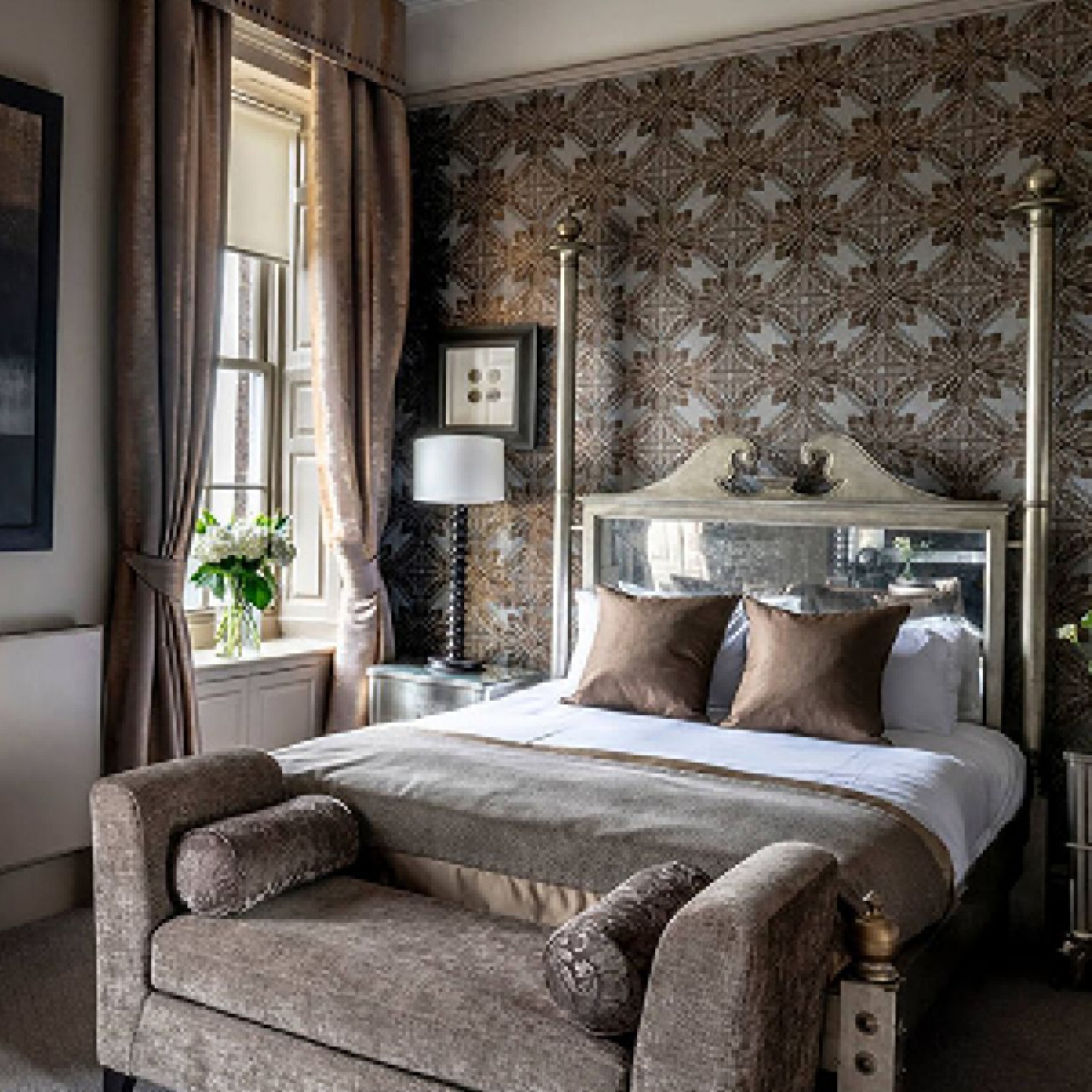 Guest room at Wood Hall Hotel & Spa