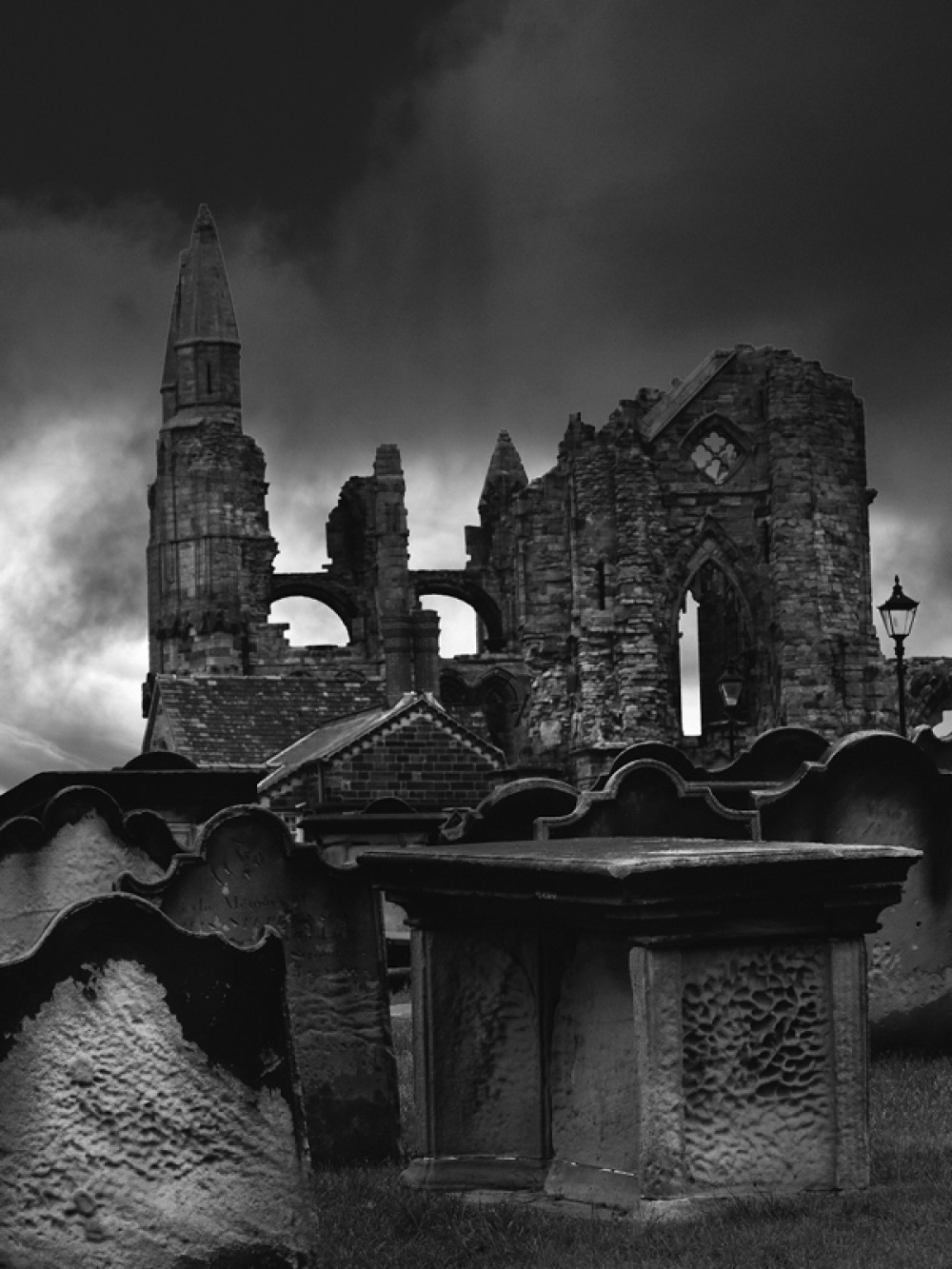 Gravestones near Whitby Abbey