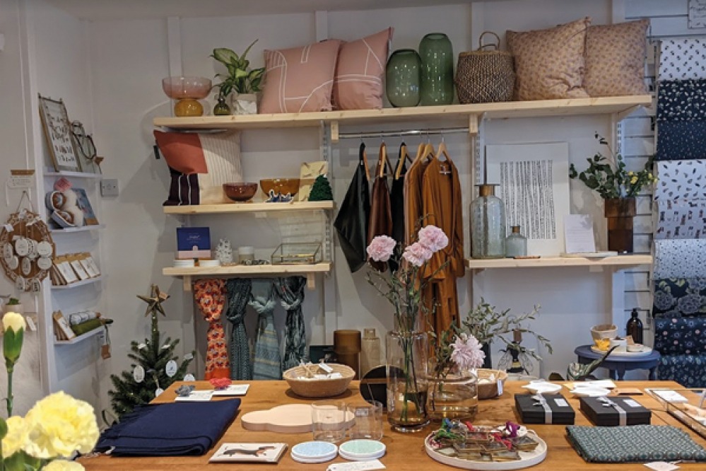 Inside Puddles shop