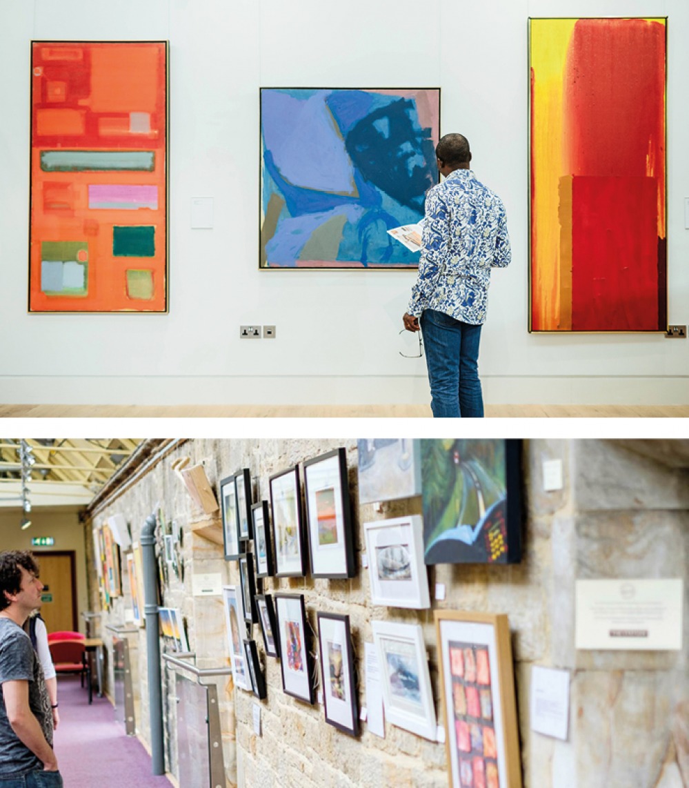 top: Leeds University Library Galleries Bottom: The Station