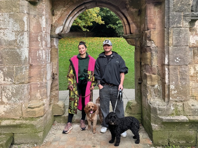 Take a Christmas Stroll Around Fountains Abbey with Matthew Wolfenden and Roxy Shahidi