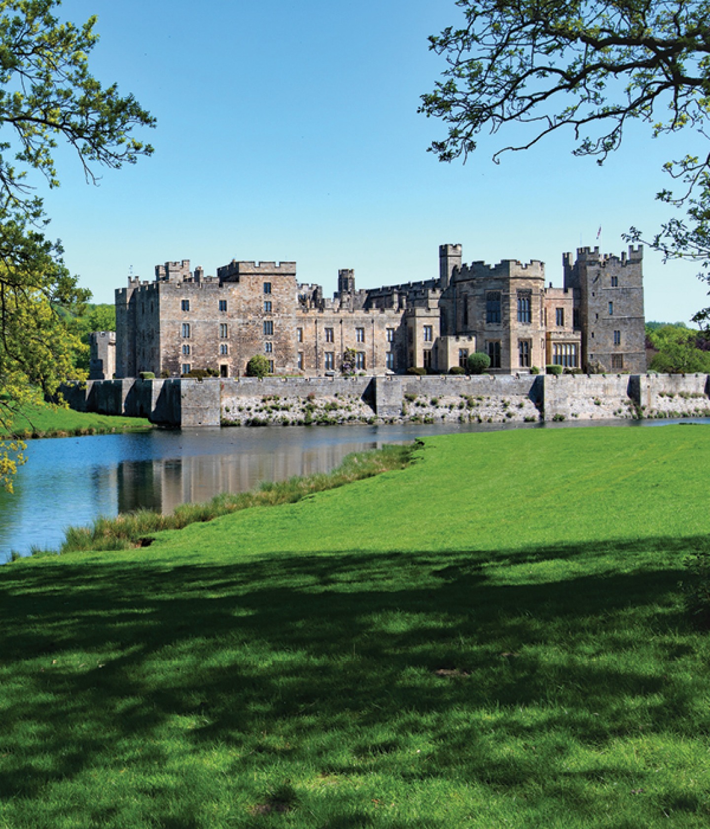 Raby Castle and lake