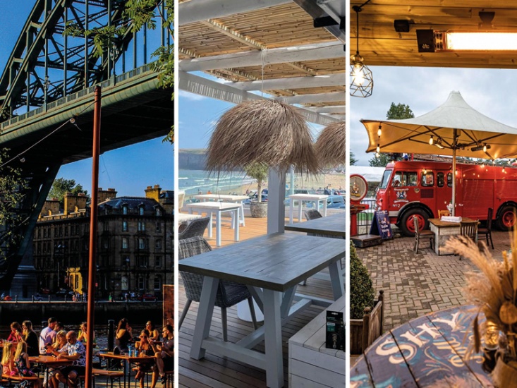 3 shots of outdoor drinking spots