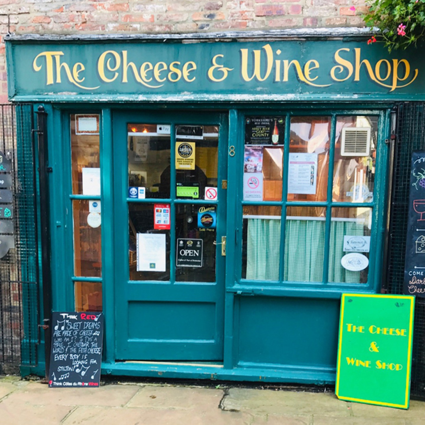 exterior of the cheese and wine shop