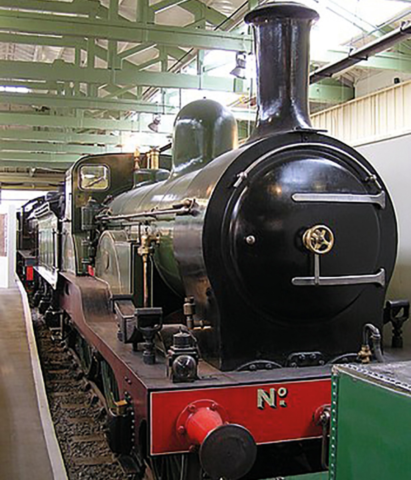 front of a Steam train