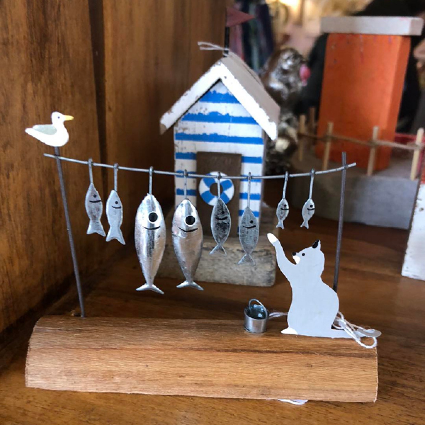 Fish and Cat ornament at The Greenhouse