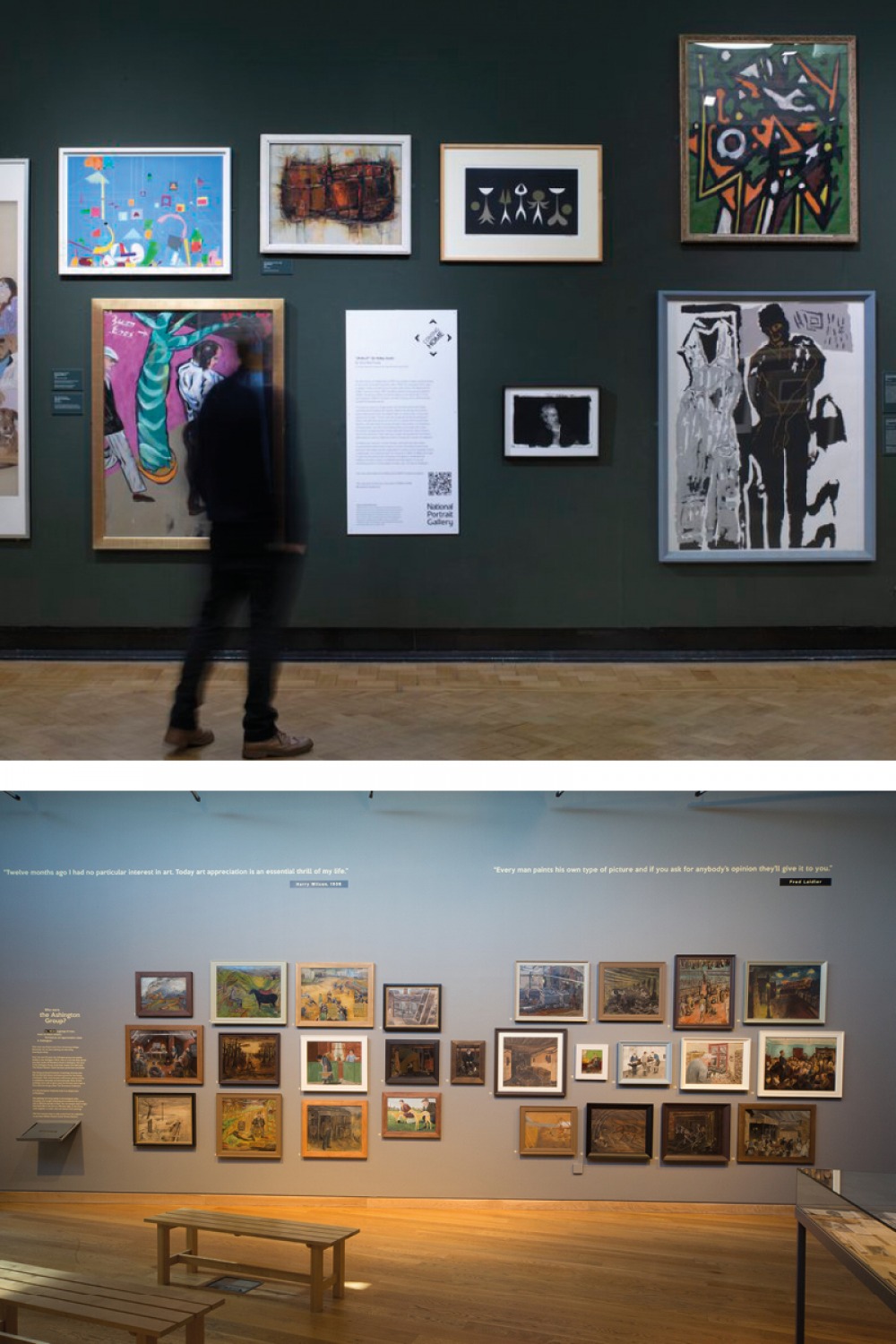 Top: Laing Art Gallery. Bottom: Woodhorn Museum