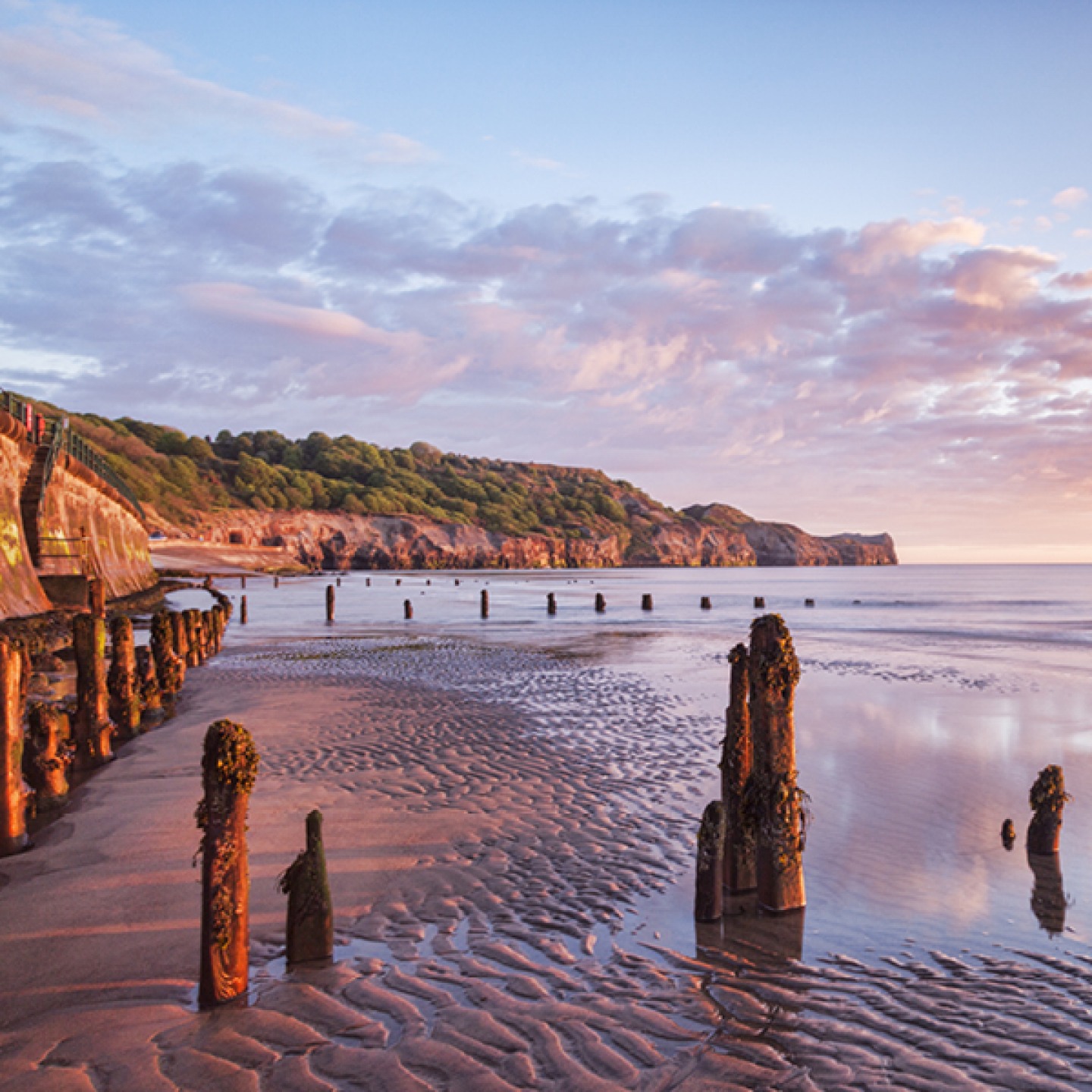 Sandsend beach at sunrise