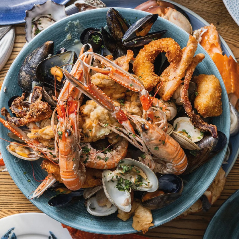 Seafood dish at The Potted Lobster