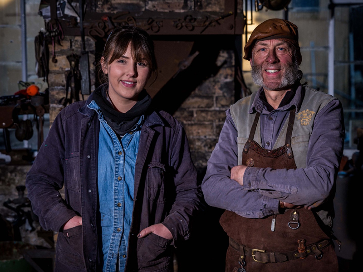Anvil Man with Daughter