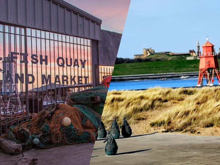 Statues and Tower at North Shields