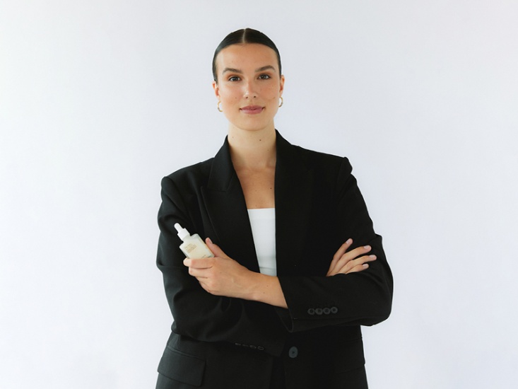 lady in black blazer