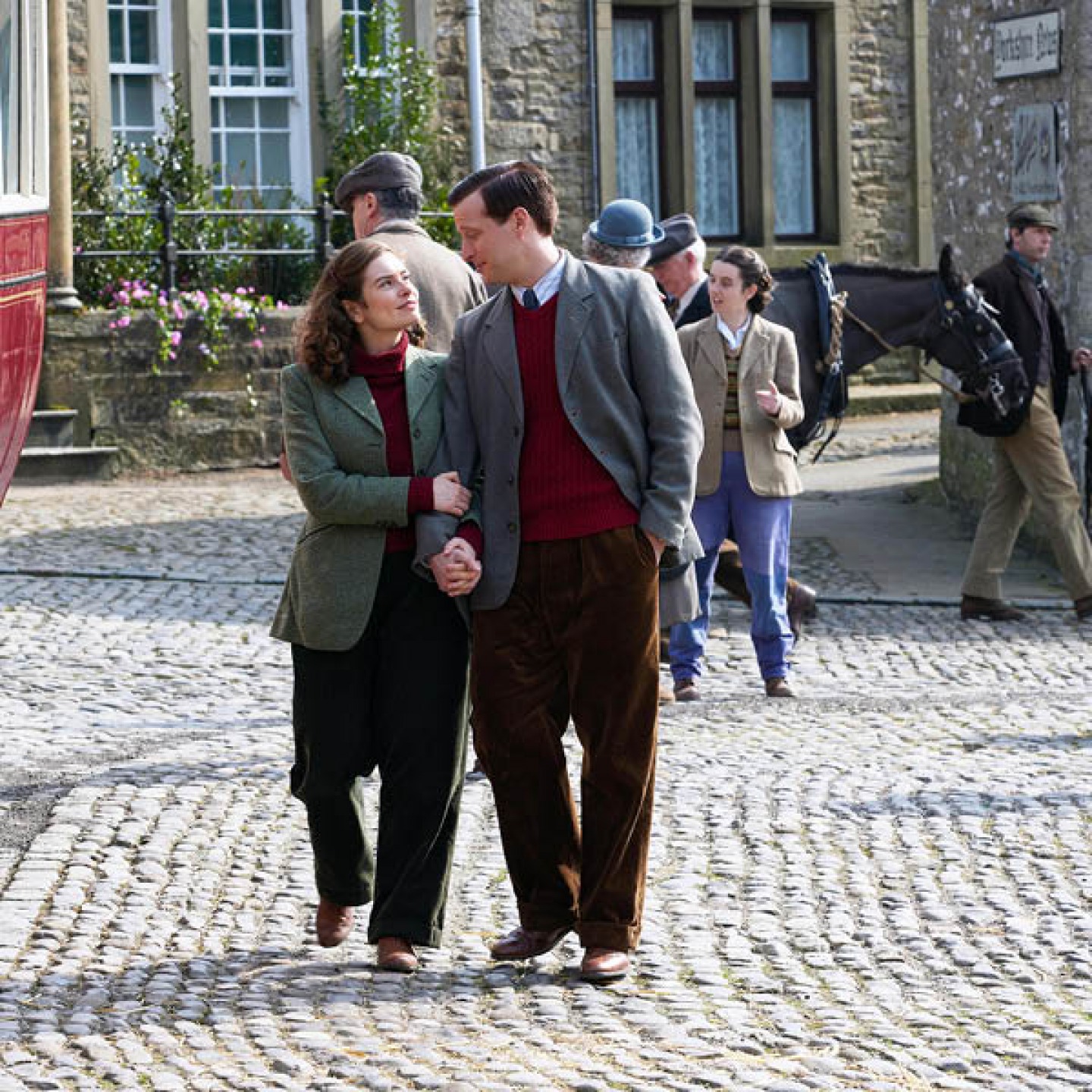 Characters on set of All Creatures Great and Small