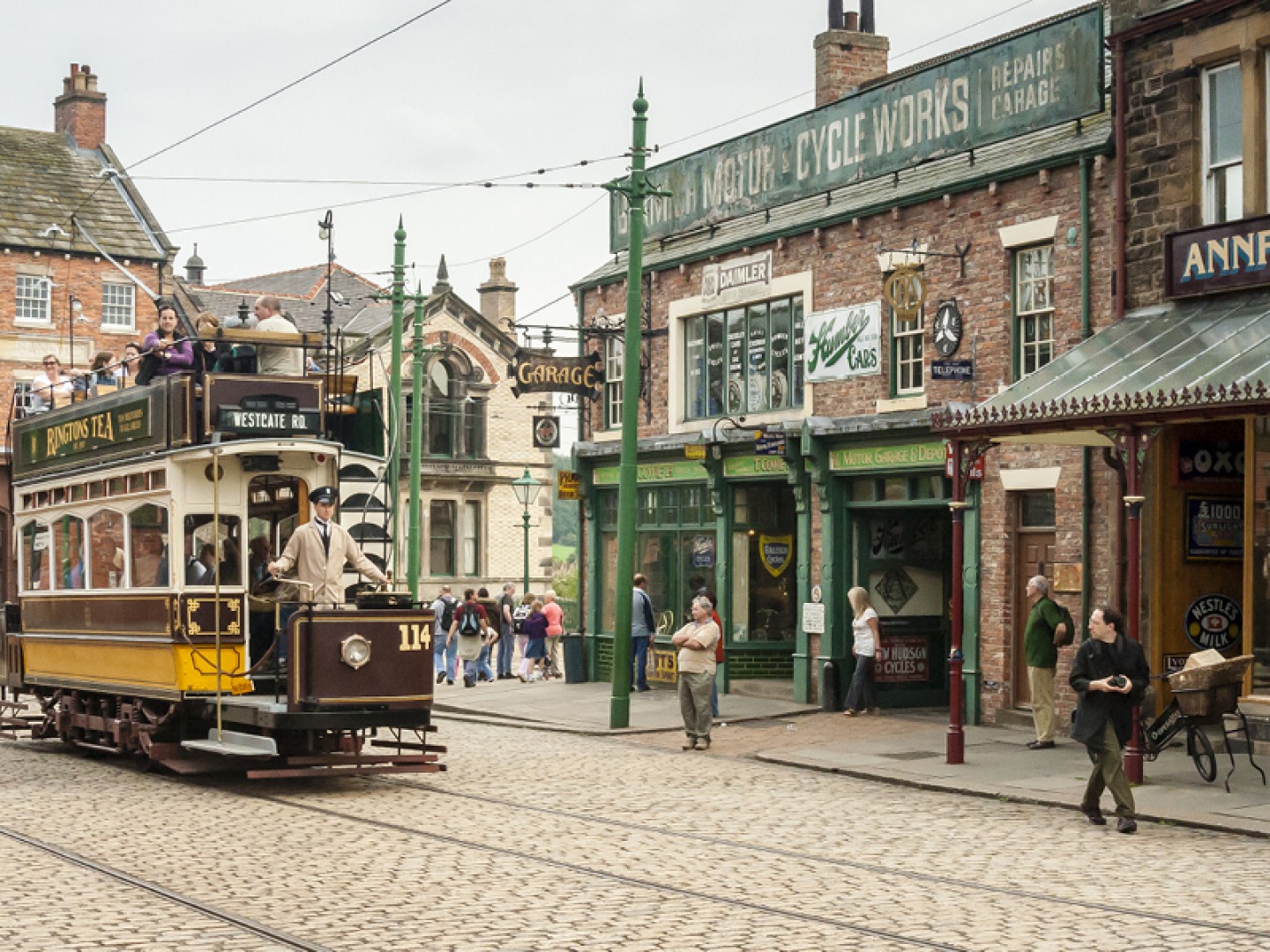 old fashioned tram