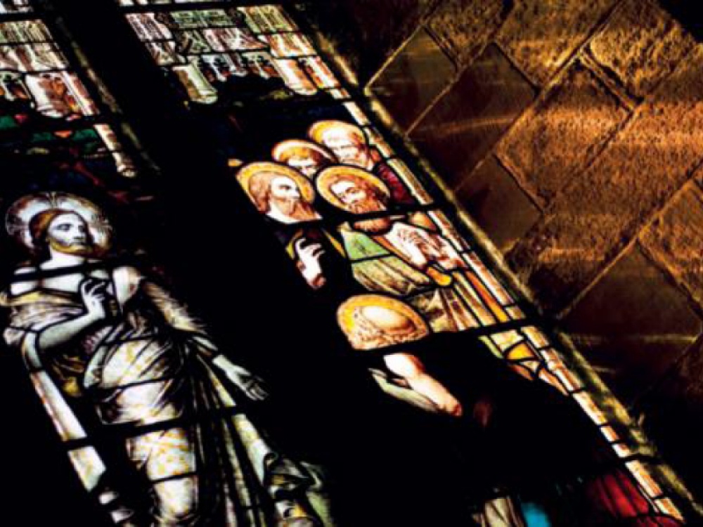 stained glass window