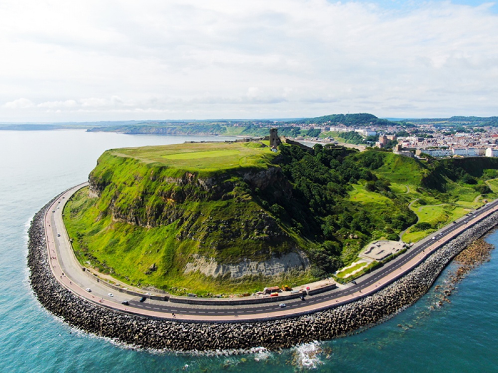 cliff drone image