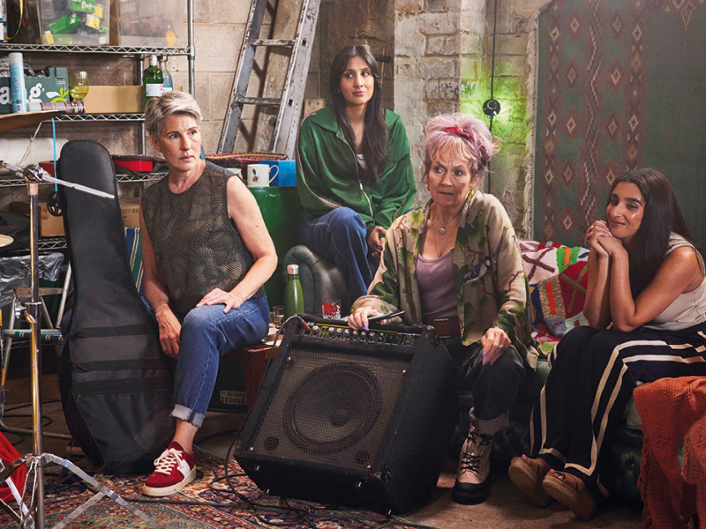 Tamsin Greig (Holly), Taj Atwal (Nisha), Lorraine Ashbourne (Jess), Chandeep Uppal (Kam), Photographer: Helen Williams