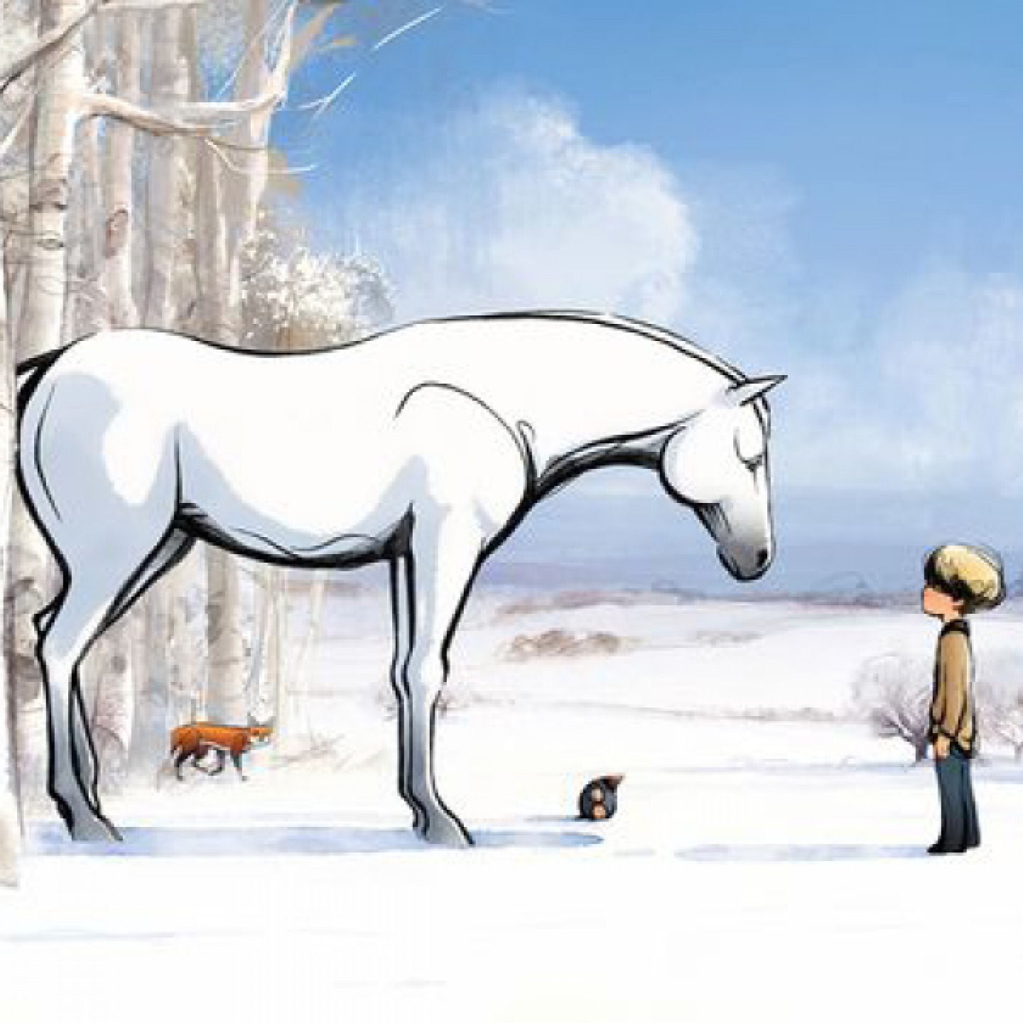 The Boy, the Mole, the Fox and the Horse illustration