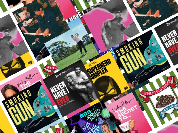 cover Artwork for featured LP’s and Podcasts