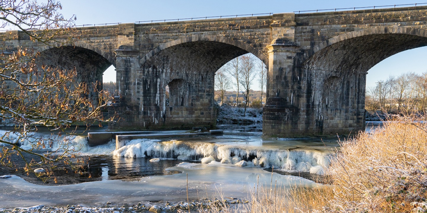 ‘Shoggle’, ice floating down the river.
