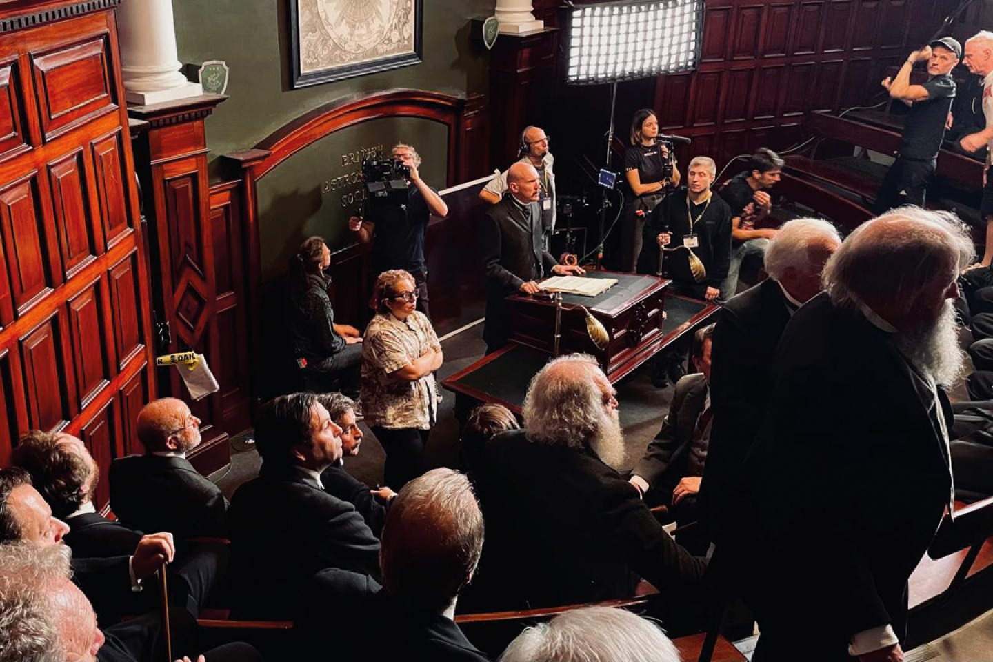 Actors during a scene