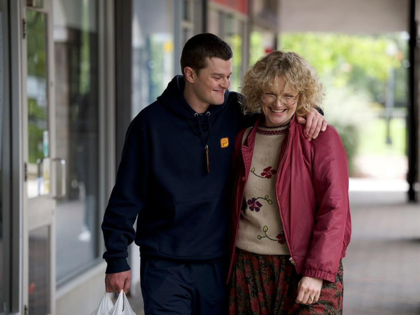 Maxine Peake and Robert Aramayo in I Swear, Netflix