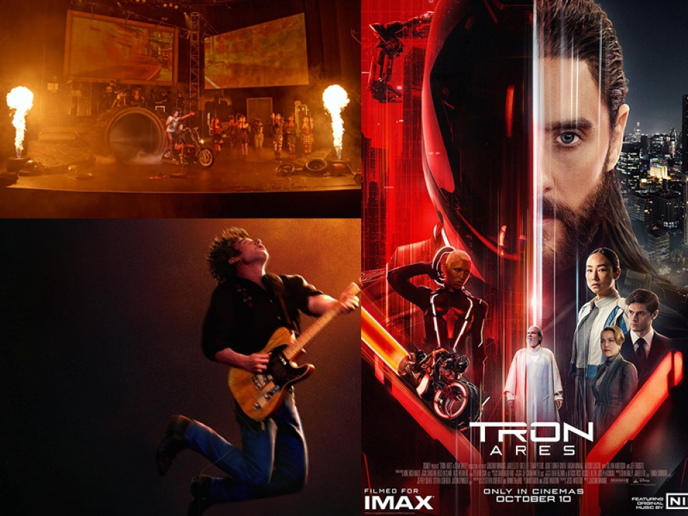 Clockwise from top left: Bat Out Of Hell: The Musical | Tron: Ares | Springsteen: Deliver Me From Nowhere