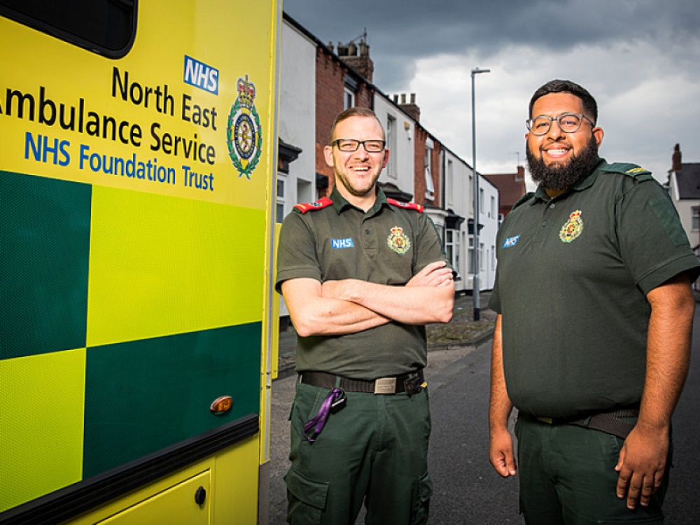 2 ambulance staff members