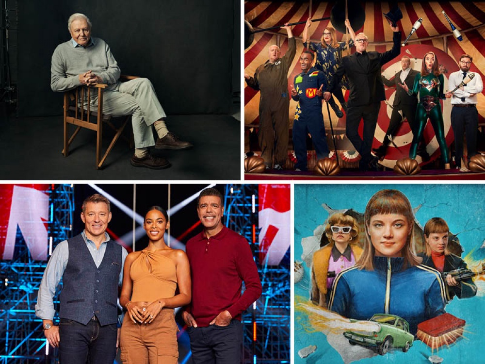 collage of tv shows