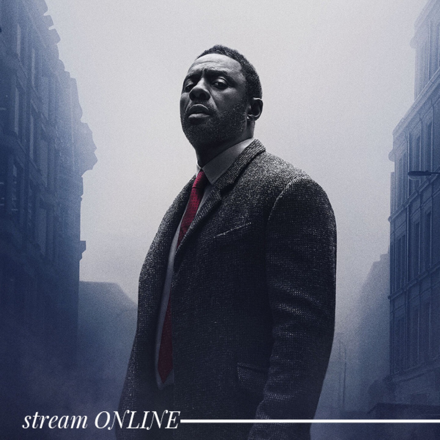 a man stood in the centre surrounded by fog