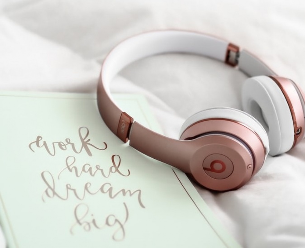 Headphones and planner