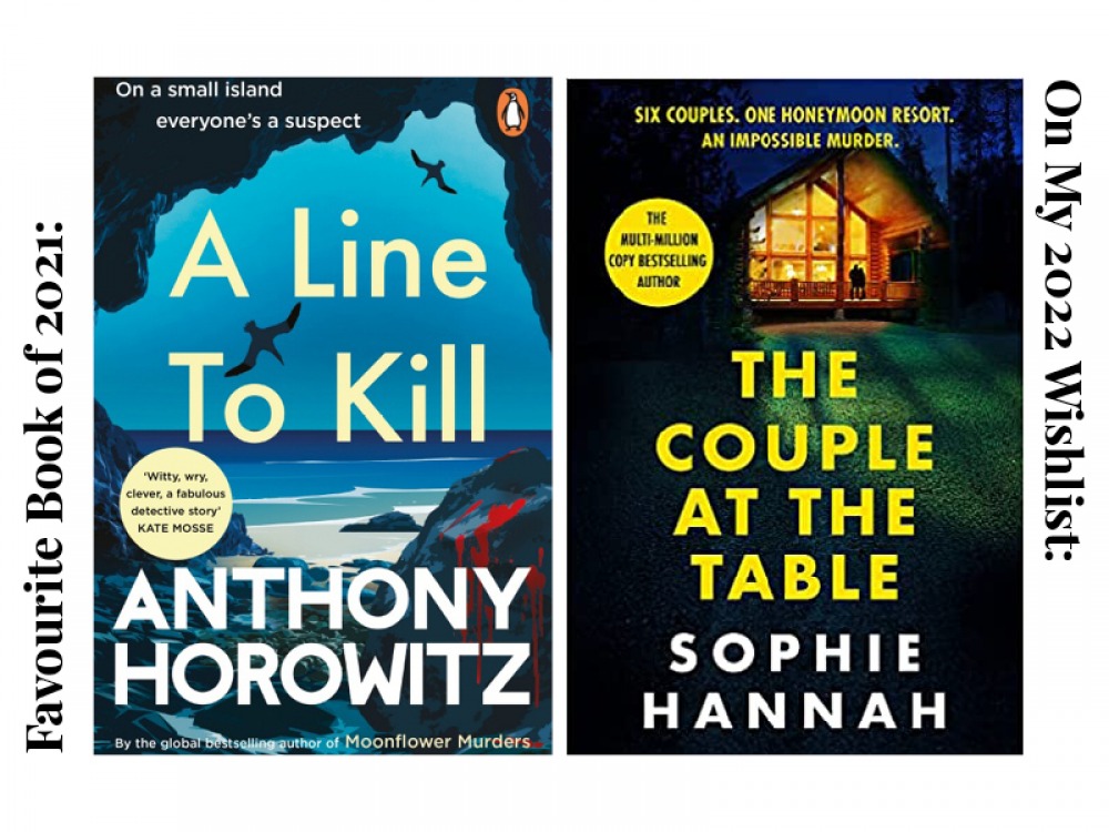A Line To Kill by Anthony Horowitz, The Couple at the Table by Sophie Hannah