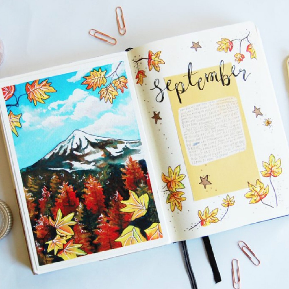Autumn Bullet Journaling and Calligraphy