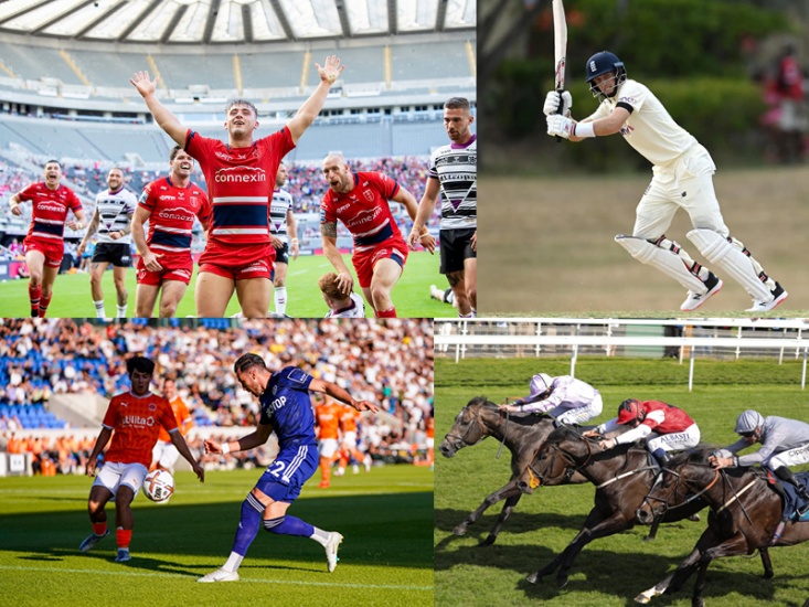 Collage of sports events
