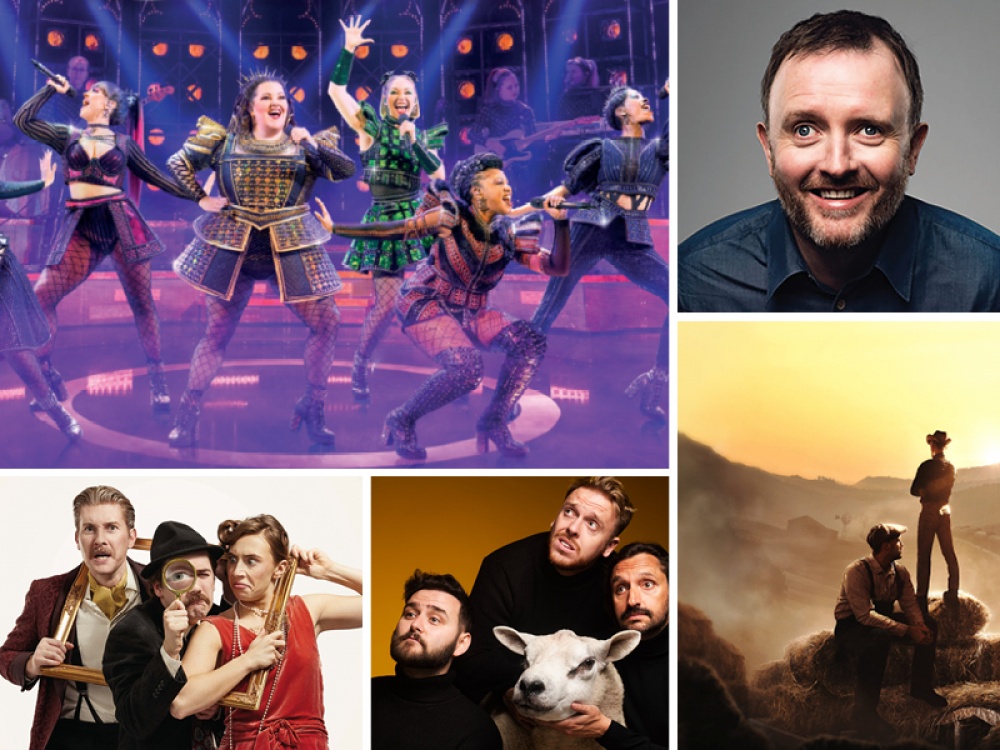 Collage of featured shows