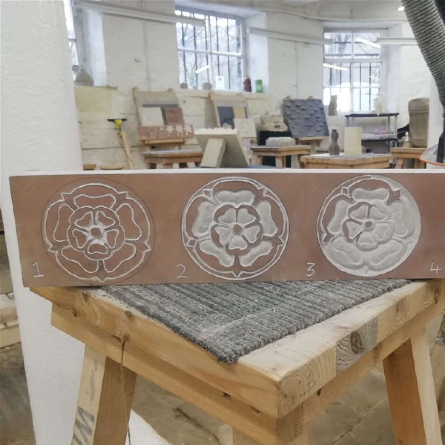 Carve a Yorkshire Rose with the West Riding Stonecarving Association