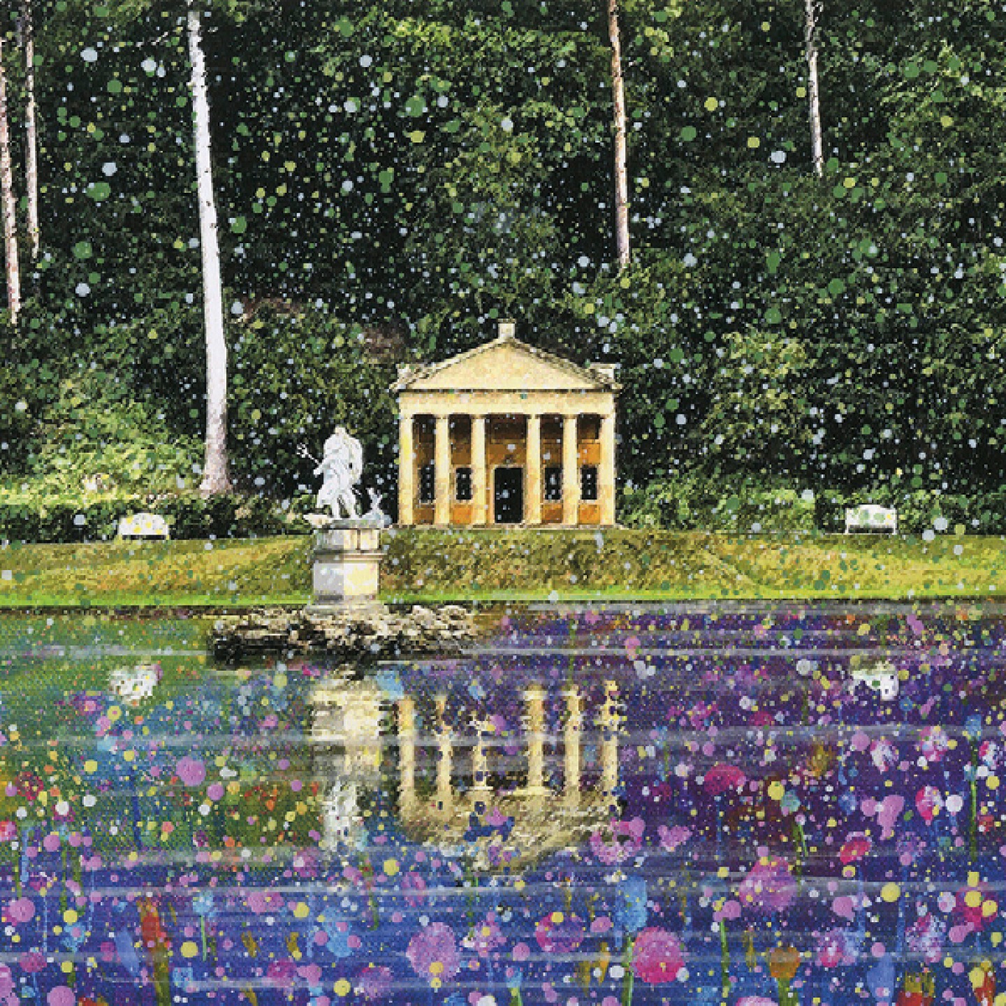 Temple of Piety, Studley Royal Water Garden canvas prin