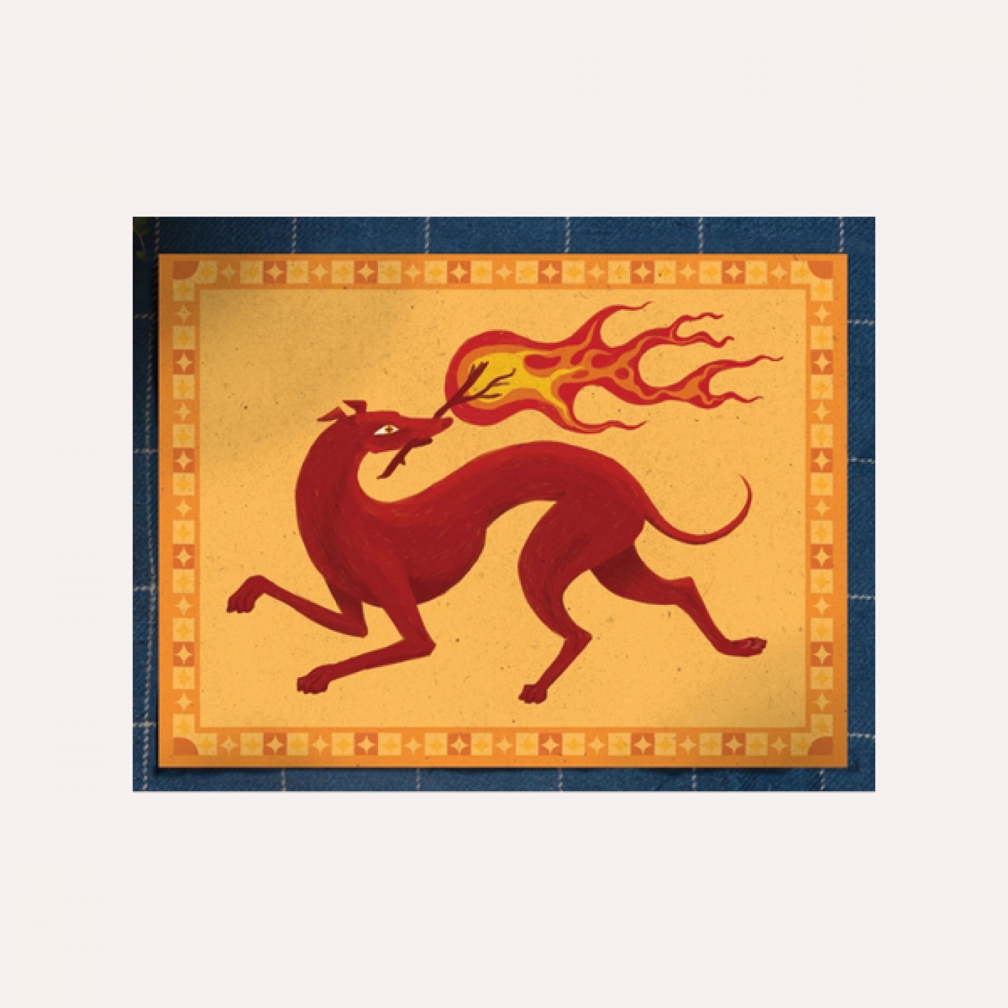 Dogs of Fire, Water, Earth, Air A4 prints