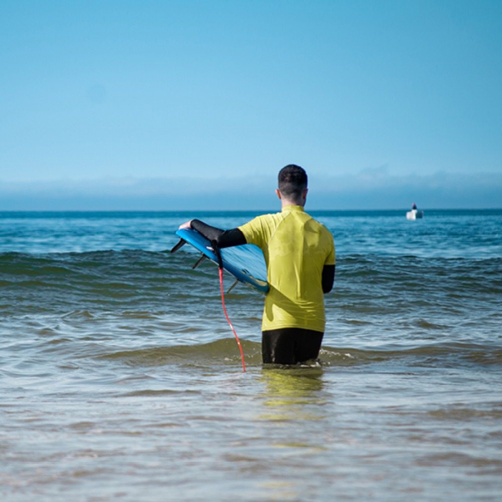 man surfing