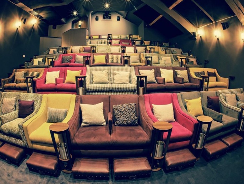 Ilkley Cinema with sofa chairs and cushions